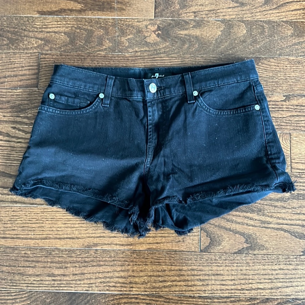 7 for all mankind jean shorts